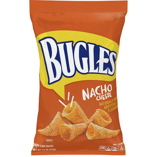 8-PACK OF Nacho Flavor Bugles Snack Chips, 8 - 7.5 Oz
