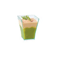 5-PACK OF CUP PLASTIC CLR GREEN 2.0 OZ