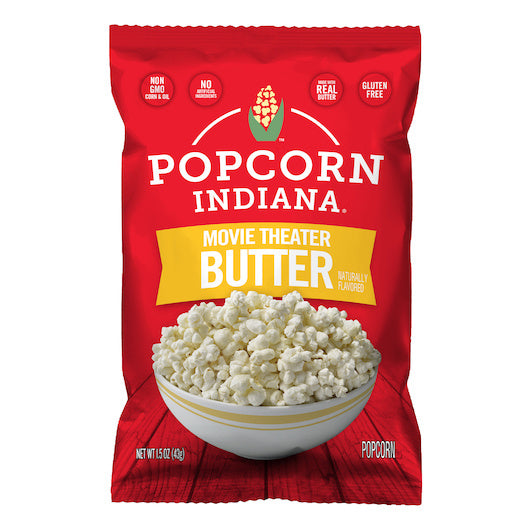 6-PACK OF Movie Theater Butter Popcorn Popcorn Indiana, 6 - 1.5 Oz