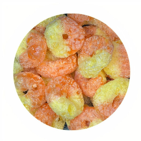 15-PACK OF Candy Freeze Dried Peach Rings Poof, Wow Candy Co.