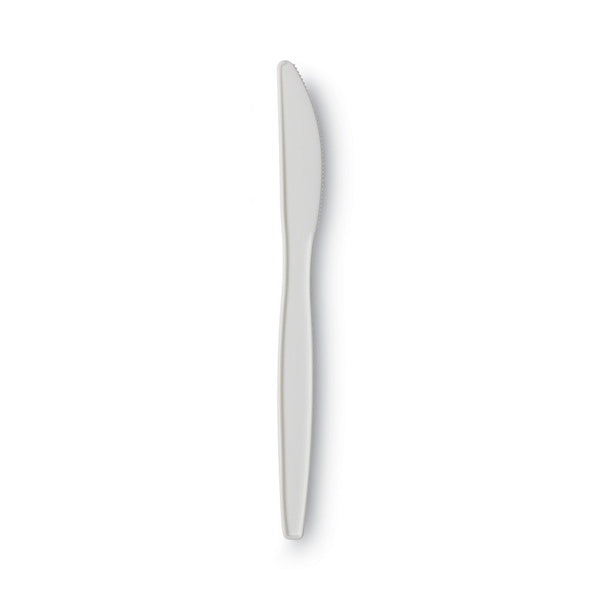 1000-PACK OF Cutlery Plastic Dixie PKM21 Mediumweight Plastic Knives - Elegant White Disposable Cutlery (1000 Count)