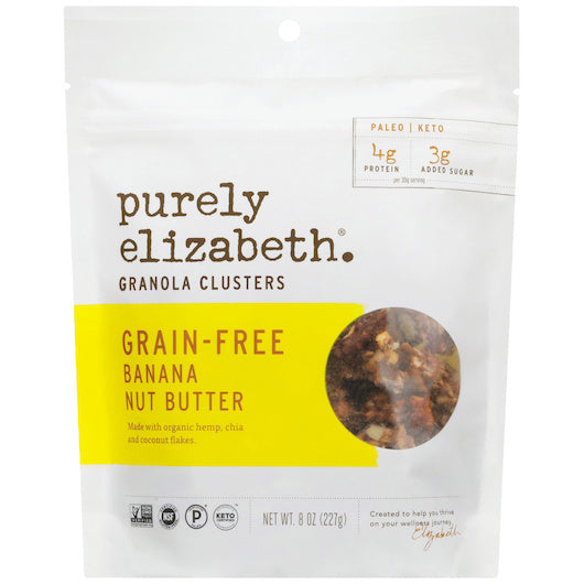 6-PACK OF Banana Nut Butter Granola Grain Free Purely Elizabeth Snacks, 6 - 1 Ea