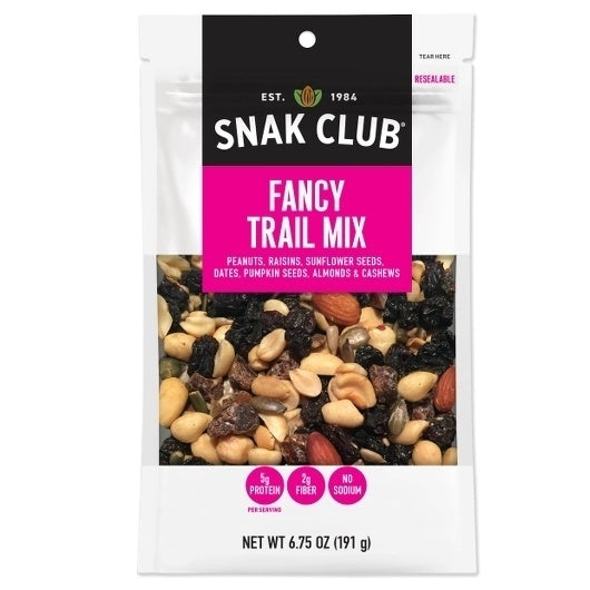 6-PACK OF Fancy Trail Mix Snak Club, 6 - 6.75 Oz