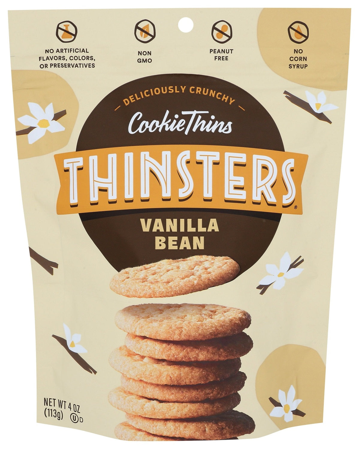 12-PACK OF COOKIE CRUNCHY THIN, VANILLA BEAN