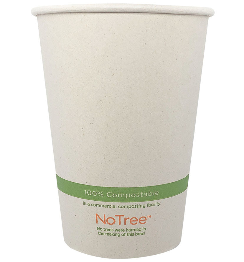 500-PACK OF BOWL CMPSTBL World Centric 32 oz Compostable NoTree Paper Bowls | 500 Count