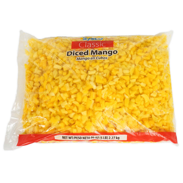 5 LB-PACK OF MANGO DICED IQF 3/8 IN