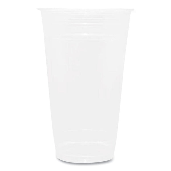 600-PACK OF Cup Plastic Karat C-KC24 24 oz Clear PET Plastic Cups - 600 Count for Bubble Tea, Coffee Shops, and Restaurants