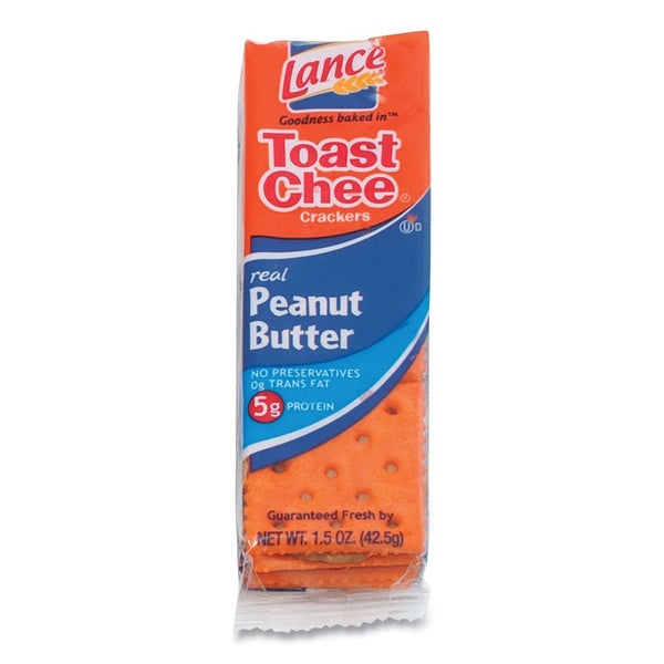 24-PACK OF Cracker Dolcetto Toasted Cheese Crackers with Peanut Butter - 1.5 oz Individual Snack Packs (24 Count)