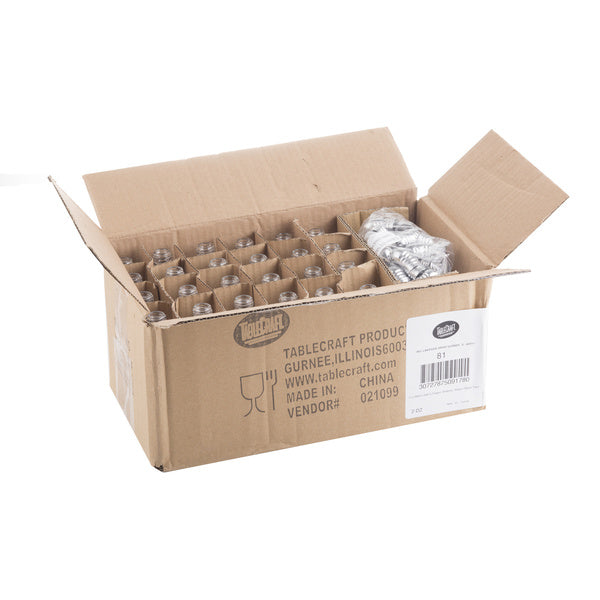24 CT-PACK OF SHAKER S&P MET GLS 2 OZ