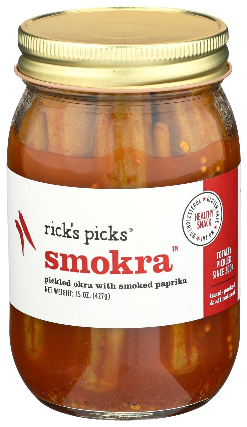 6-PACK OF OKRA PICKLED WITH SMOKED PAPRIKA