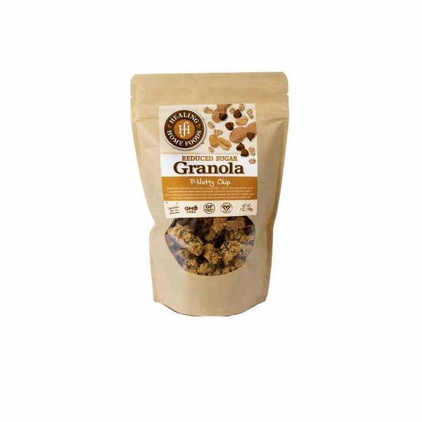 6-PACK OF Granola P-Nutty Chip Reduced Sugar, Healing Home Foods