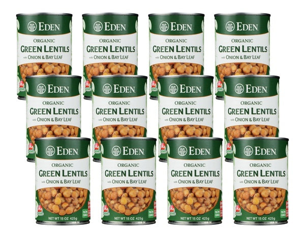 12-PACK OF Bean Lentil With Onion And Bay Leaf Eden 15 oz