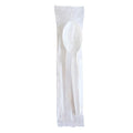 1000-PACK OF Cutlery Plastic Premium Heavyweight Wrapped Polystyrene Soup Spoons - 1000 Count White Cutlery for Catering and Events