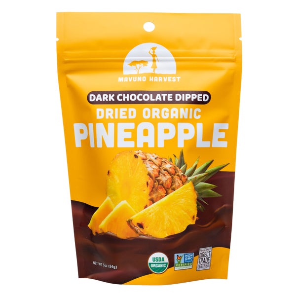 24-PACK OF Pineapple & Chocolate Dried Organic, Retail Size