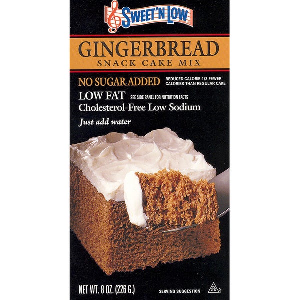 12-PACK OF Baking Mix Gingerbread Cake No Sugar Added Sweet'N Low, Bernard Food Industries