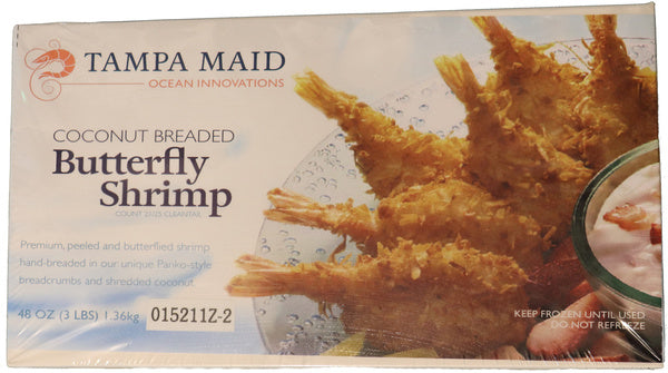 3 LB-PACK OF SHRIMP BRD BFLY COCO 21/25 CT