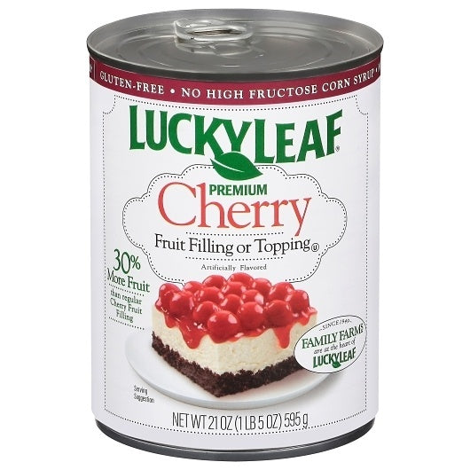 8-PACK OF Pie Filling Premium Cherry Lucky Leaf, 8 - 21 Oz