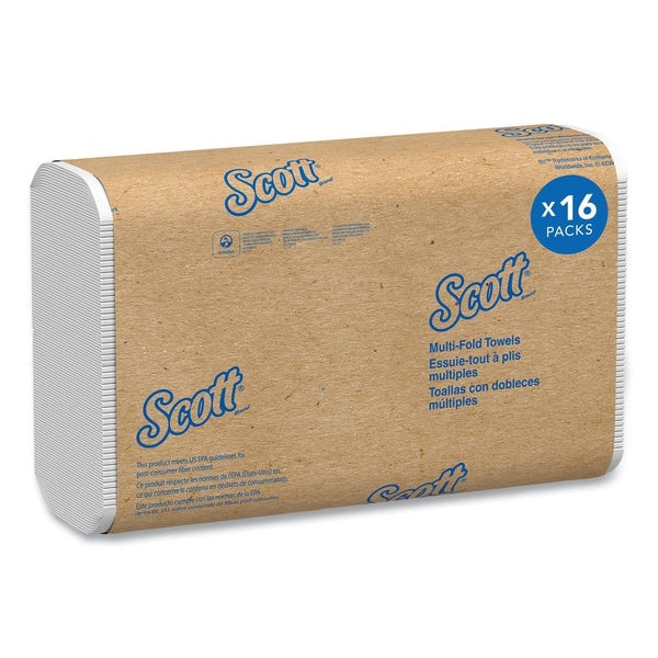4000-PACK OF Scott Essential 1804 Multi-Fold Towels - 9.2 x 9.4 Inches, 1-Ply, Eco-Friendly Paper Towels (4000 Towels per Carton)