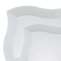 120-PACK OF Plate Set White Wave