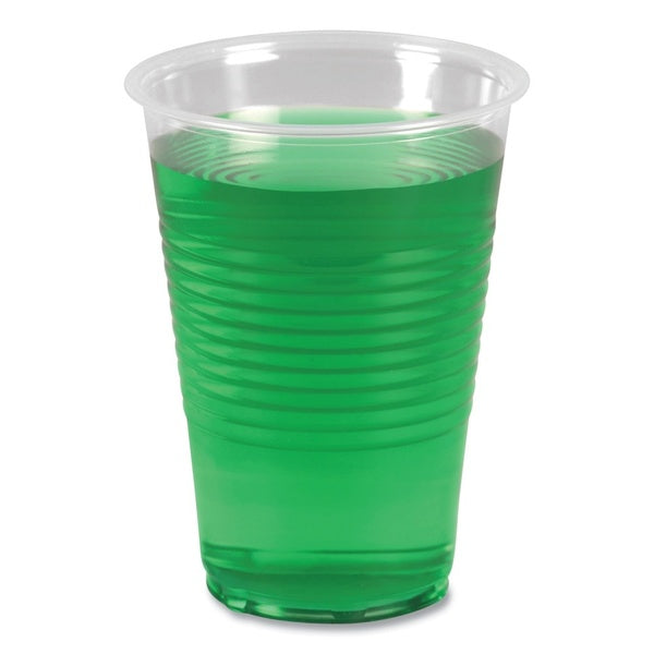 50-PACK OF Cup Plastic Boardwalk BWKTRANSCUP14PK 14 oz Translucent Polypropylene Cold Cups - Perfect for Any Beverage (50 Count)