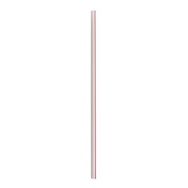 12500-PACK OF Straw Plastic Boardwalk Jumbo Polypropylene Straws - Red and White Striped 7.75 Inch (12500 Count) for Cold Beverages
