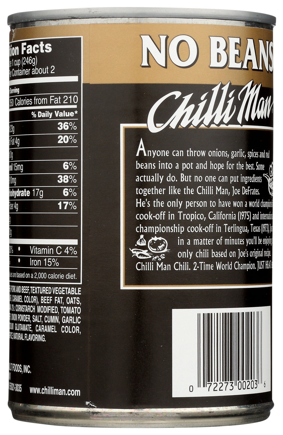 12-PACK OF CHILI BASE NO BEANS