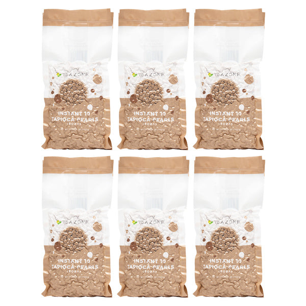 6-PACK OF Topping Tapioca Instant 10 Tapioca Pearls (Boba) - Case of 6 bags