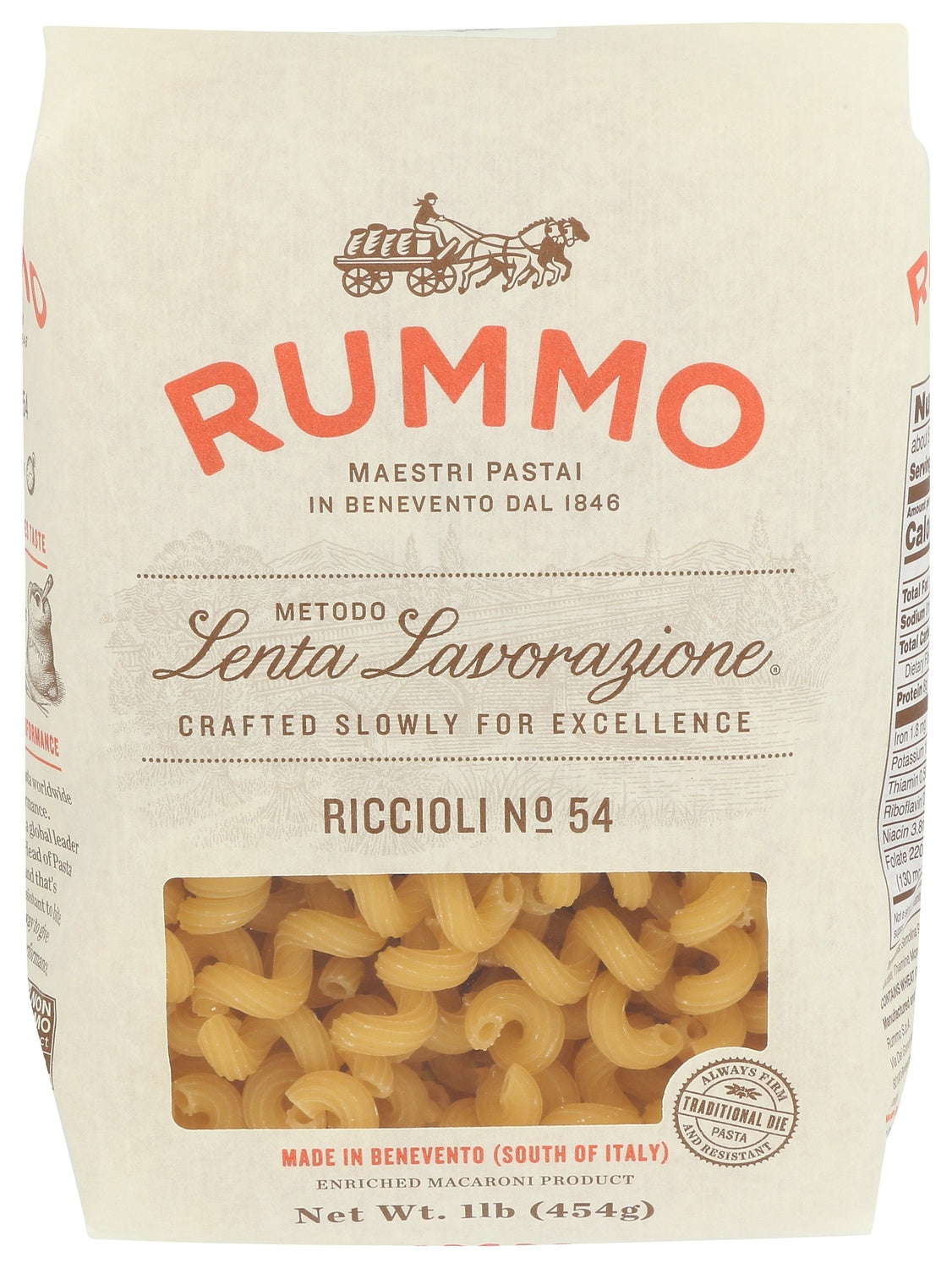 12-PACK OF PASTA MACARONI RICCIOLI