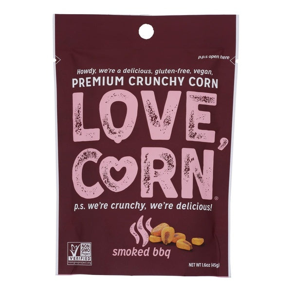 10-PACK OF Snack Corn Nuts Roasted Bbq Love Corn Snacks 1.6 oz