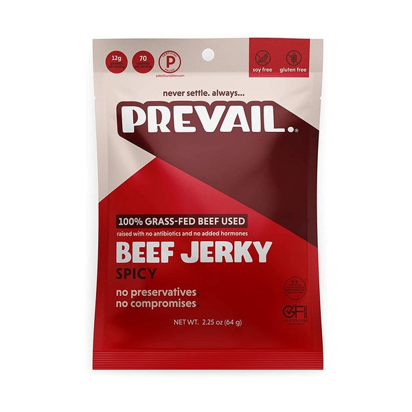 8-PACK OF Meat Stick Beef Spicy Prevail 2.25 oz