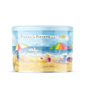 6-PACK OF Popcorn Caramel Beach Tin, Fisher’s Popcorn