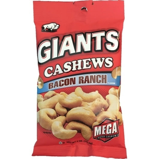 8-PACK OF Giants Cashews Bacon Ranch Giant Snacks Inc, 8 - 4 Oz