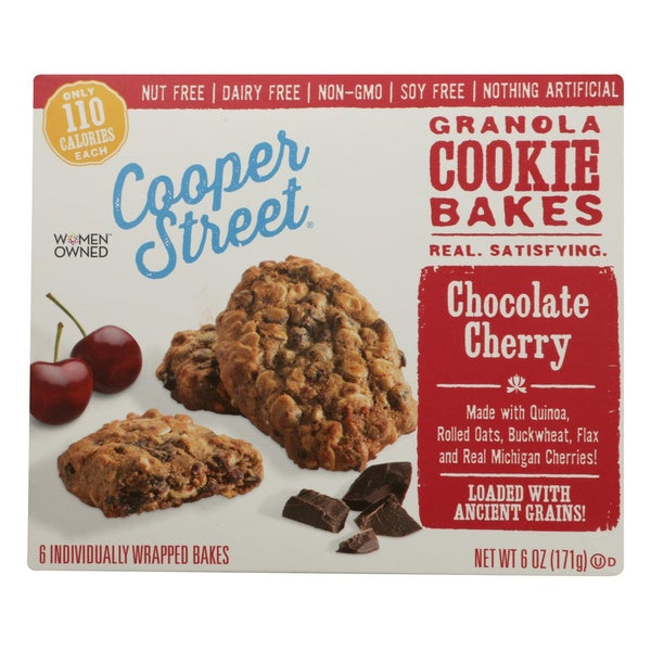 6-PACK OF Bar Granola Chocolate Cherry Cooper Street 6 oz