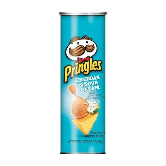 14-PACK OF Cheddar & Sour Cream Potato Crisp Pringle, 14 - 5.5 Oz