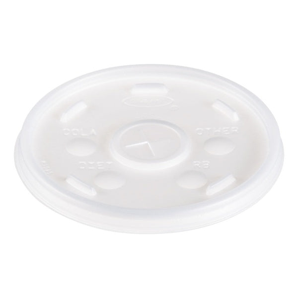 1000-PACK OF Lid Plastic Dart 16SL Slip-Thru Lids for 16 oz Foam Cups - Versatile White Plastic Lids (1000 Count)