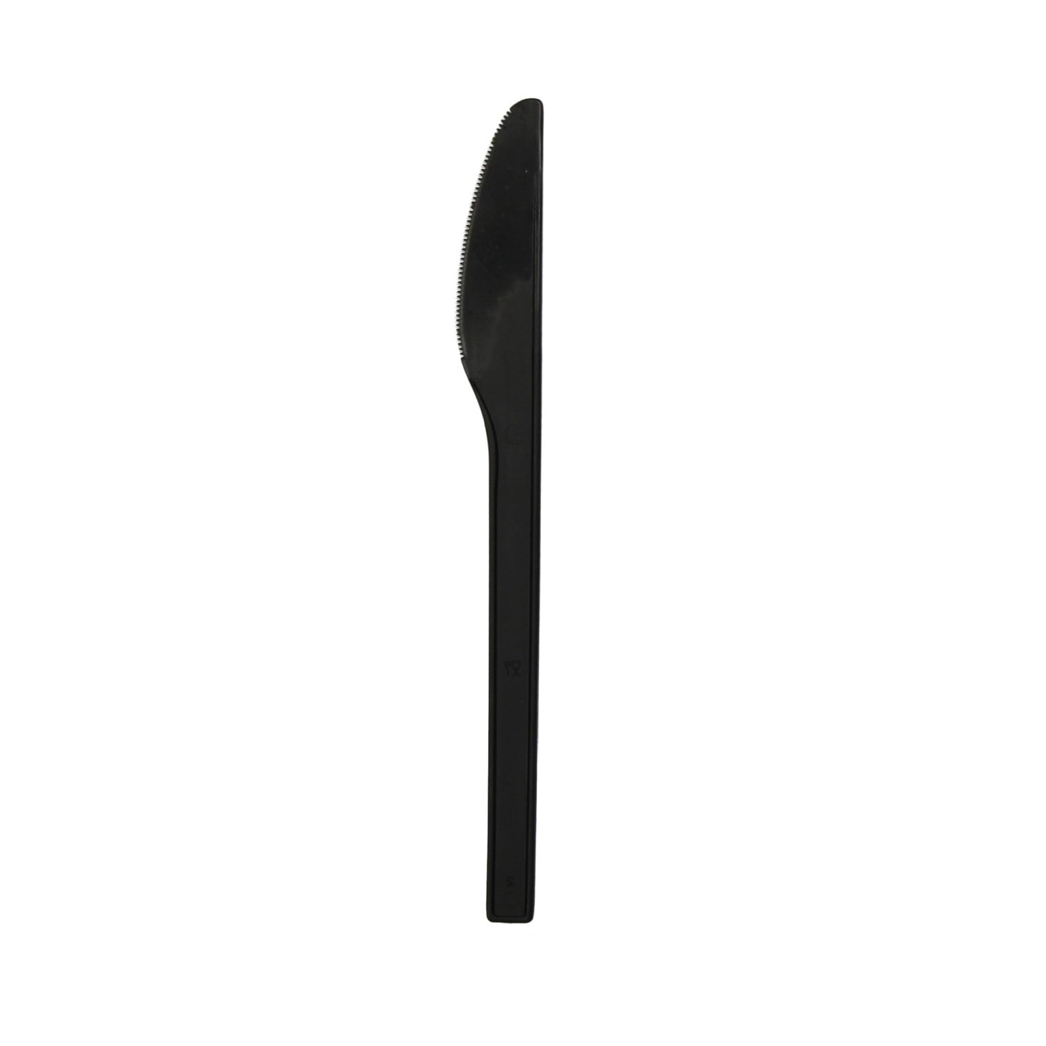 1000-PACK OF KNIFE BIODEG COMPOSTABLE 6.75 INCH BLACK DISPOSABLE