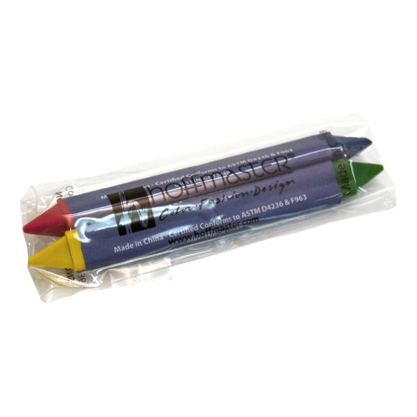 2CT-PACK OF CRAYON ASST DBLTIP 2PK R&B/G&Y