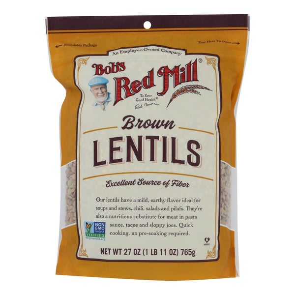 4-PACK OF BEAN LENTIL BROWN