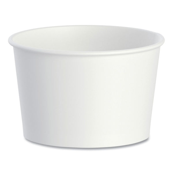 1000-PACK OF Container Food SOLO VS608-02050 8 oz Double Poly Paper Food Containers - 3.8 in. Diameter x 2.4 in. Height - Perfect for Hot and Cold Meals - 50 Pack, 20 Packs/Carton
