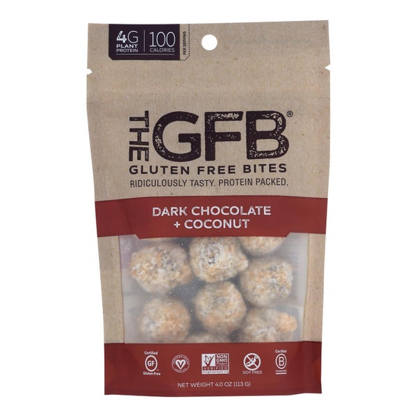6-PACK OF Snack Bar Dark Coconut The Gfb 4 oz