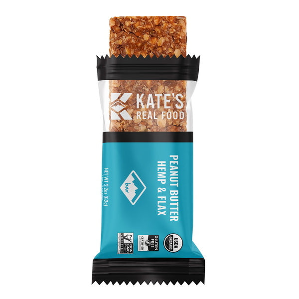 12-PACK OF Energy Bar - Peanut Butter Hemp & Flax Organic