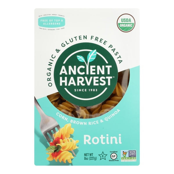 12-PACK OF Pasta Rotini Bulk Ancient Harvest 8 oz