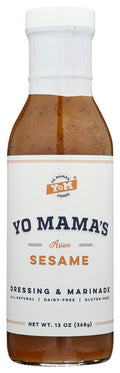 6-PACK OF Dressing Sesame Yo Mamas Foods 13 oz