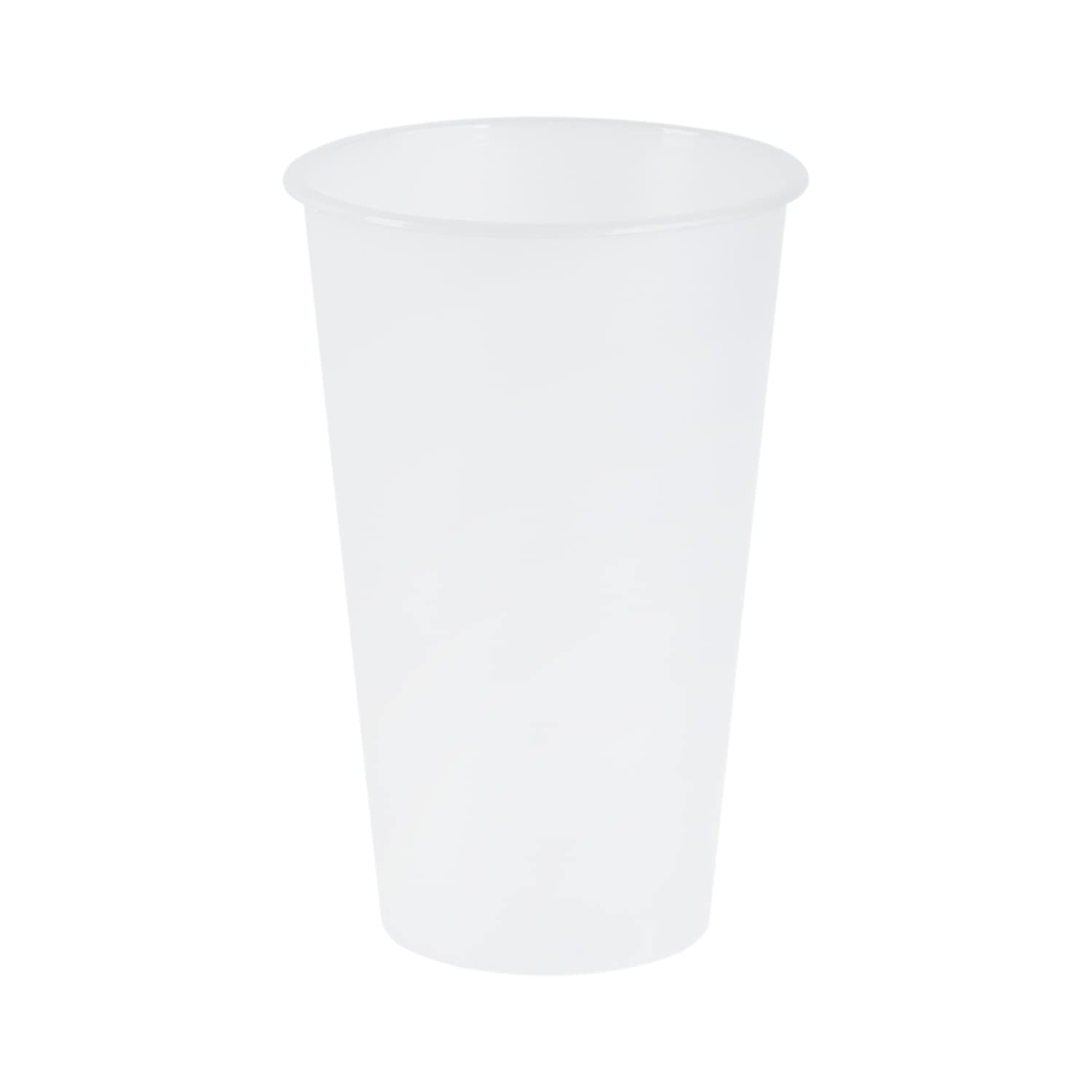 1000-PACK OF Cup Plastic Karat [1,000 Pack - 16oz] Tall Plastic Cups, Frosted PP Cups (90mm) - C-TPP16M