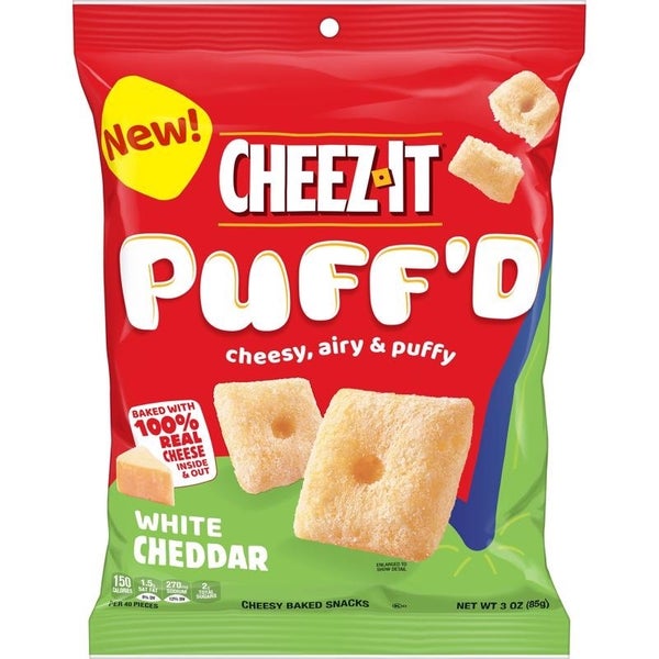 6-PACK OF CHIP CHEEZIE PUFF'D WHITE CHEDDAR CHEEZIT