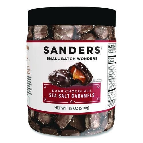 6-PACK OF CHOCOLATE DARK SEA SALT CARAMEL