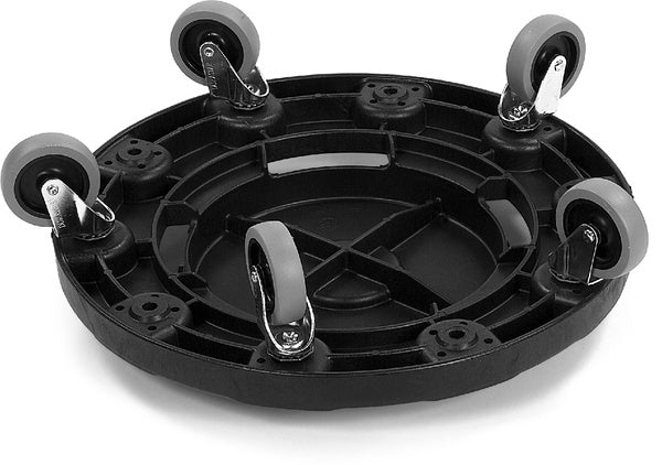 EACH-PACK OF DOLLY BLK GARBAGE CAN