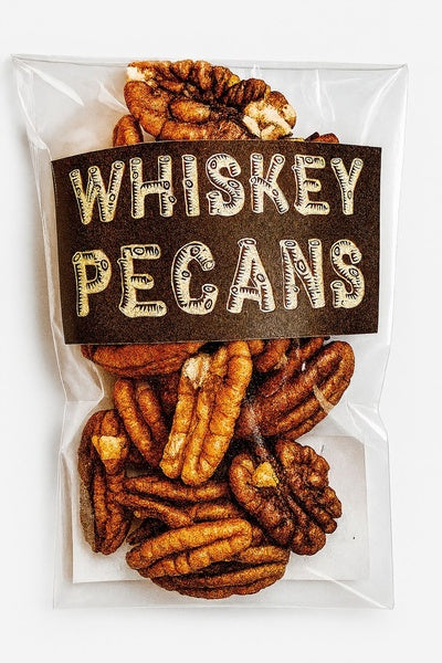 12-PACK OF Snacks Nuts Pecans Whiskey, Special Treats
