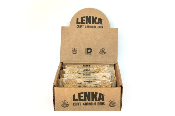 12-PACK OF Bar Granola, Salted Caramel, Lenka Bars