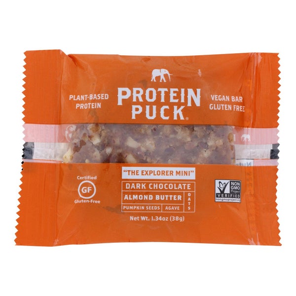 12-PACK OF Snack Bar Chocolate Chip Protein Puck Energy Bar 1.34 oz